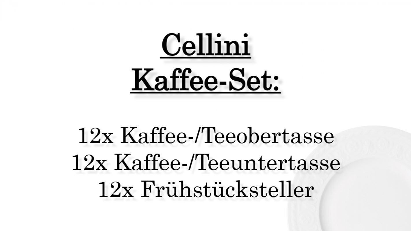 1046004002 Cellini, coffee set, 12 persons