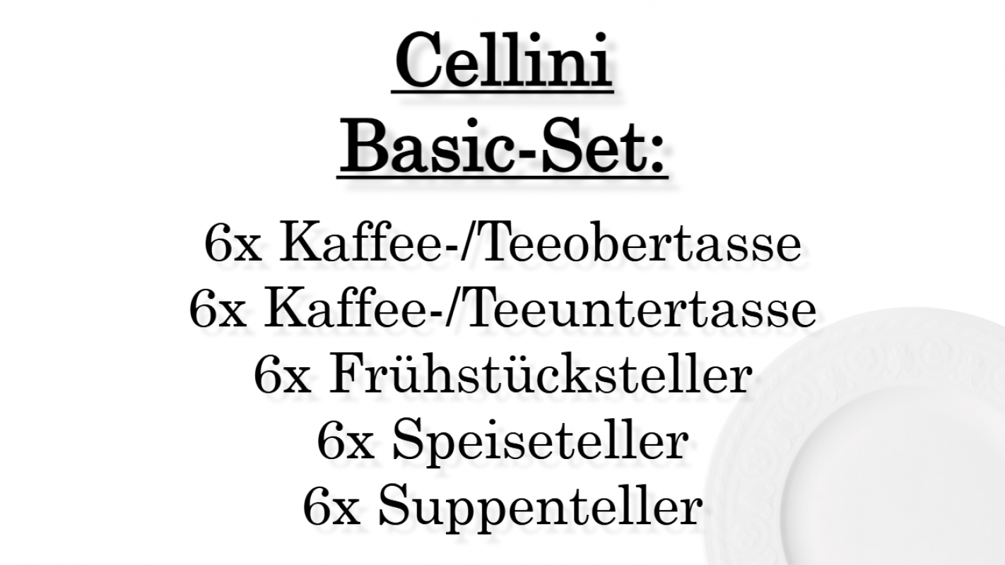 1046004005 Cellini, basic set, 6 persons