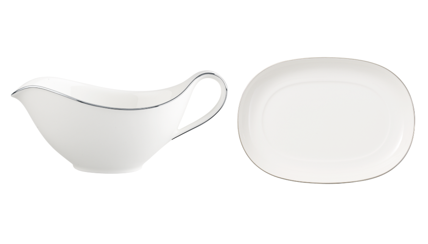 1046363406 Anmut Platinum No. 1, sauce boat, 2 pcs.