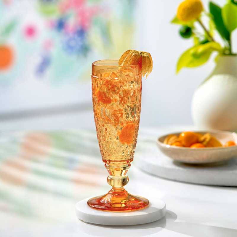 1173320070 Boston colored Saffron champagne glass 120 ml