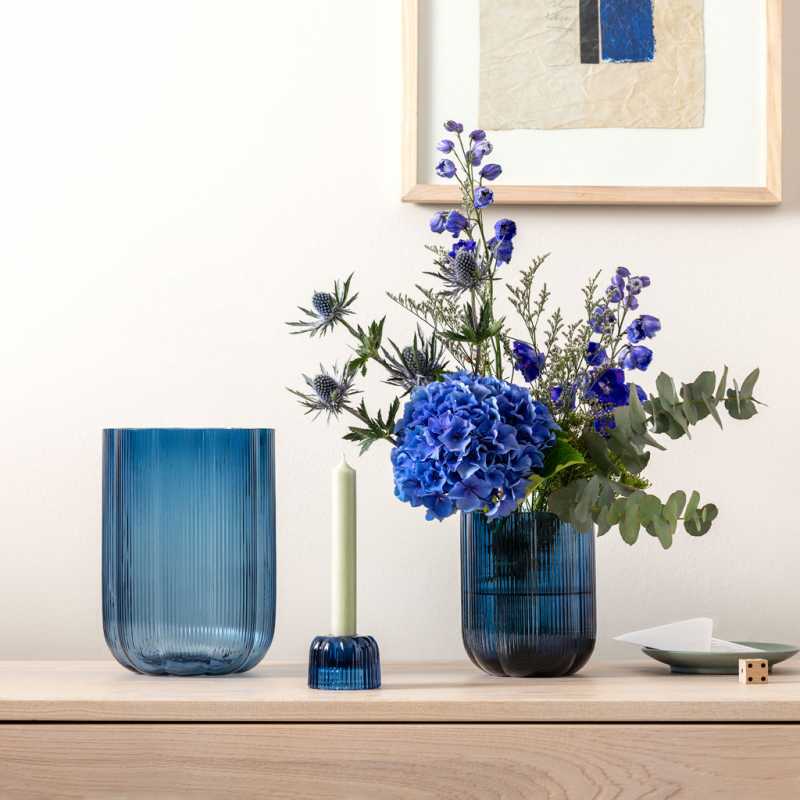 1173380947 Fleur bleu, Vase 15 cm