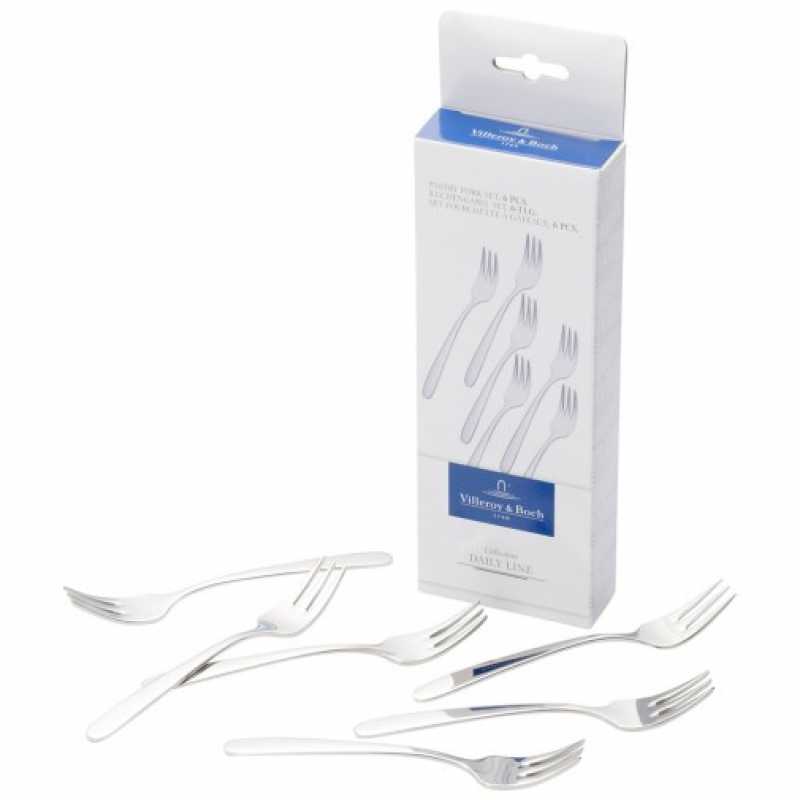 1264039600, Villeroy & Boch, Daily Line, Cake fork set 6 pcs.