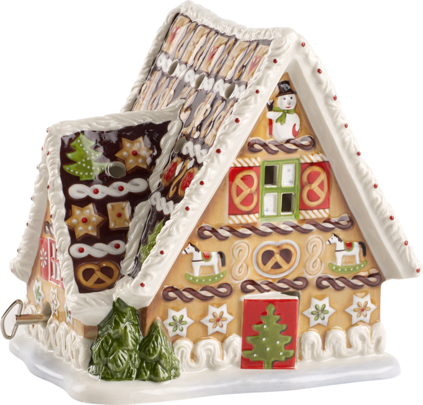 1483276505, Villeroy & Boch, Christmas Toys, Gingerbread house with music box, 16x13x16cm