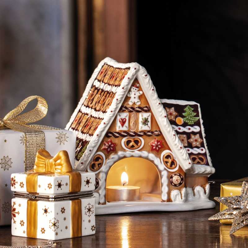 1483276505, Villeroy & Boch, Christmas Toys, Lebkuchenhaus mit Spieluhr, 16x13x16cm