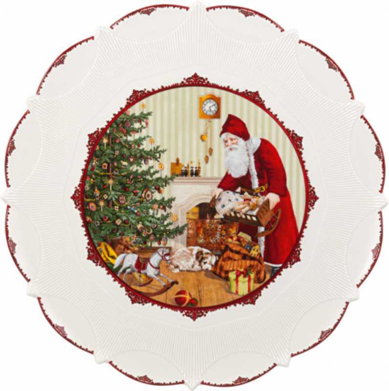 1483322241, Villeroy & Boch, Toy's Fantasy biscuit plate large, Santa brings presents