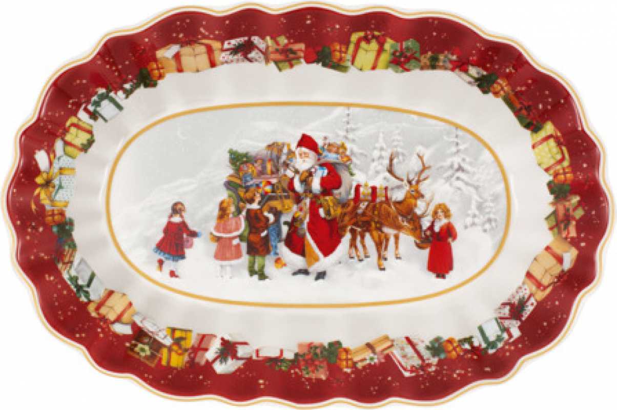 1483322556, Villeroy & Boch, Toy's Fantasy Schale oval groß, Santa und Kinder