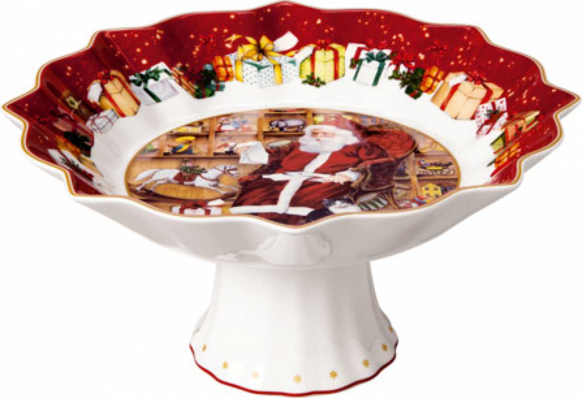 1483323601, Villeroy & Boch, Toy's Fantasy bowl on foot, Santa reads wish list