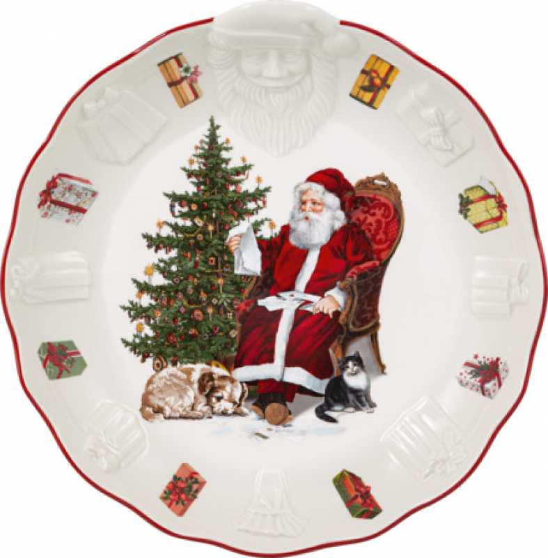 1483323614, Villeroy & Boch, Toy's Fantasy Schale mit Santa Relief, Wunschzettel