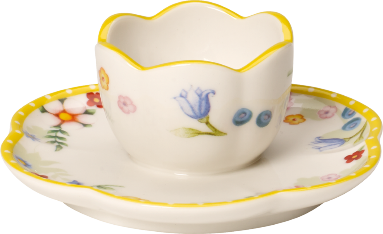 1486381960,Villeroy & Boch, Spring Awakening, egg cup with saucer