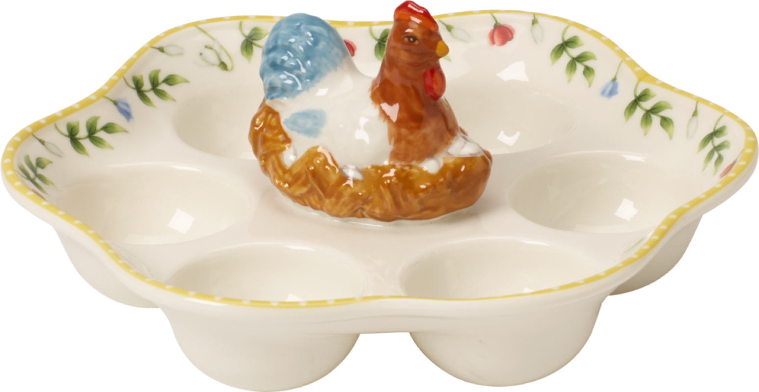 1486383593, Villeroy & Boch, Spring Awakening, egg plate rooster & hen