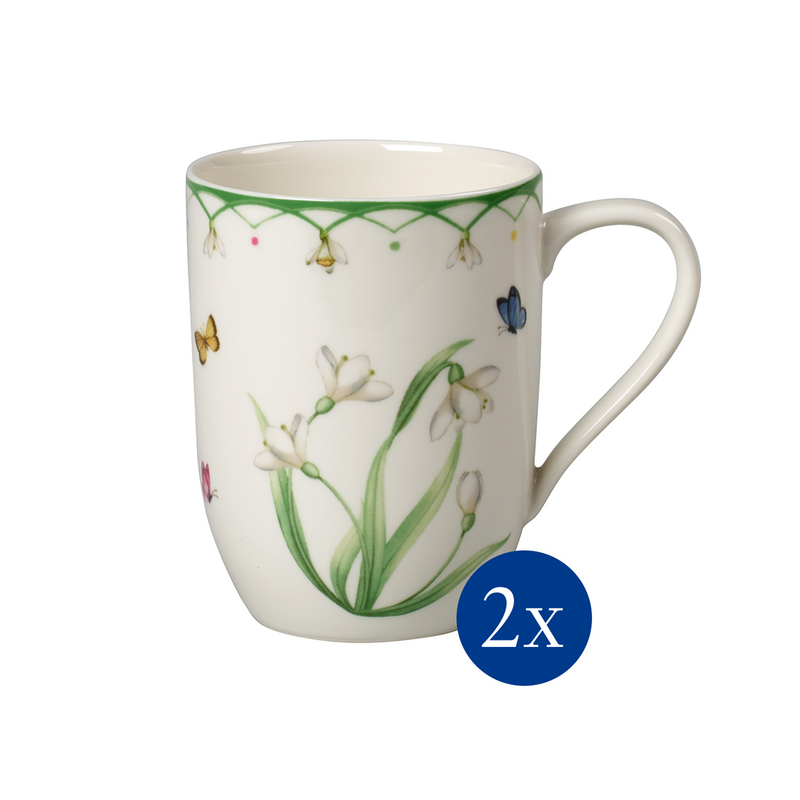 1486638403 Colourful Spring, mug with handle set, 2 pcs.