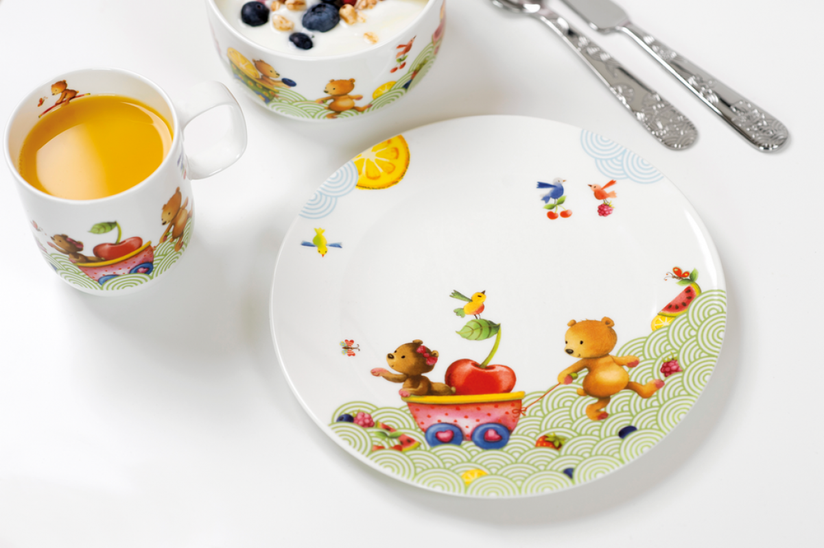 1486652640, Villeroy & Boch, Hungry as a Bear, Kinderteller flach, 22 cm