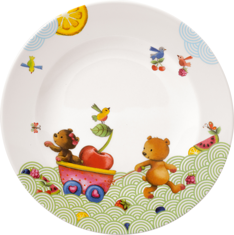 1486652640, Villeroy & Boch, Hungry as a Bear, Kinderteller flach, 22 cm