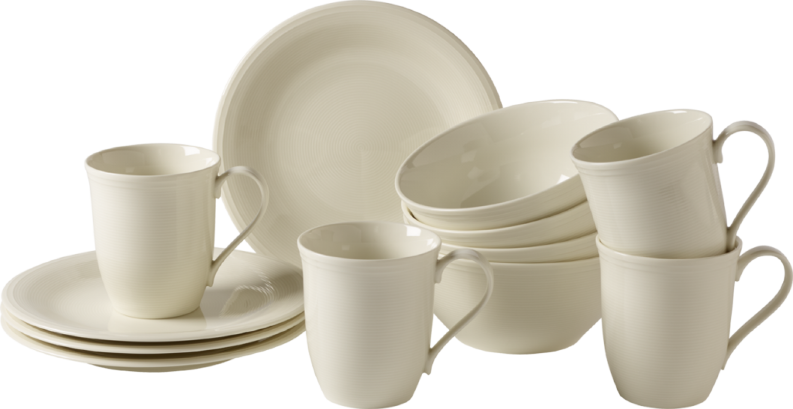 1952849028 Colour Loop Natural, breakfast set, 12 pcs.