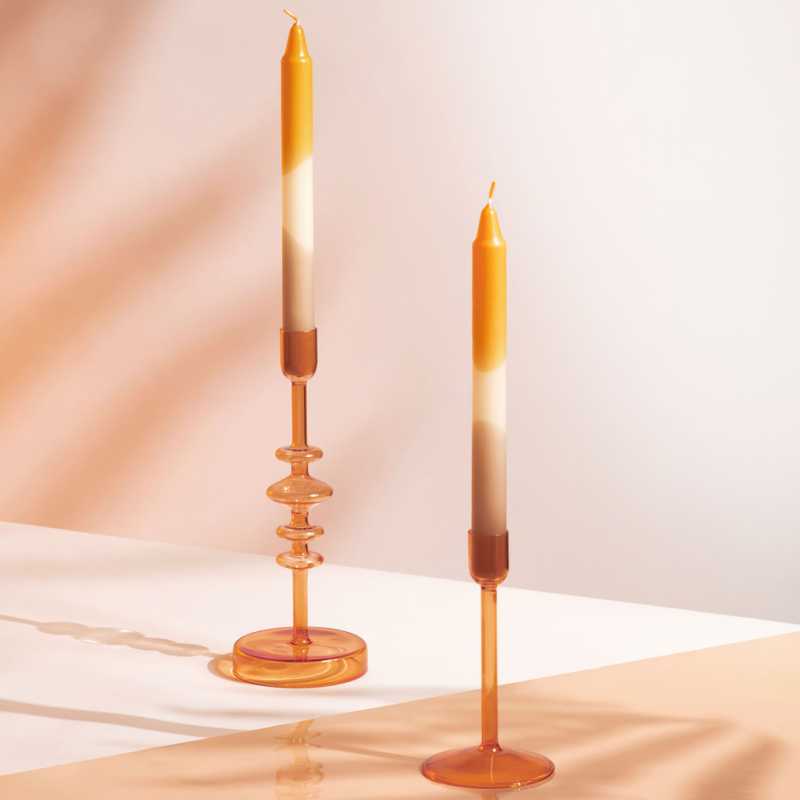 1953037892, Villeroy & Boch, Like Home, Stick candle apricot, clay, 2 pieces, 23 cm