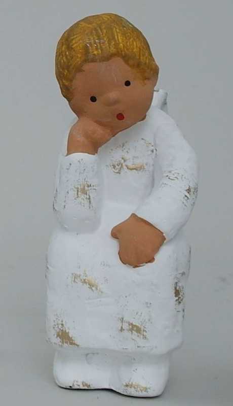 299520, Singer Angel,Mirco sitting thinking - 14 cm