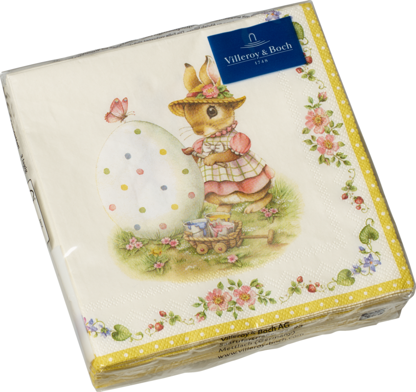 3590720030, Villeroy & Boch, Easter accessories, Anna Paul cocktail napkin, 25x25 cm