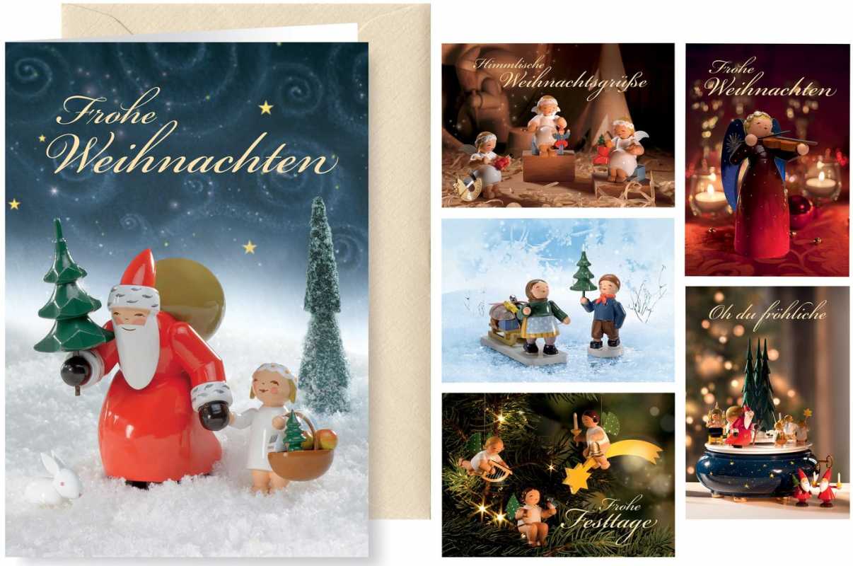 Wendt & Kühn, 526/30/1-6 Greeting card series, Christmas greetings with envelope