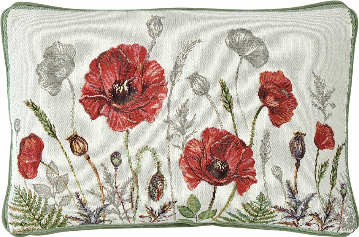 62985/40, Poppy Meadow cushion filled 32 x 48