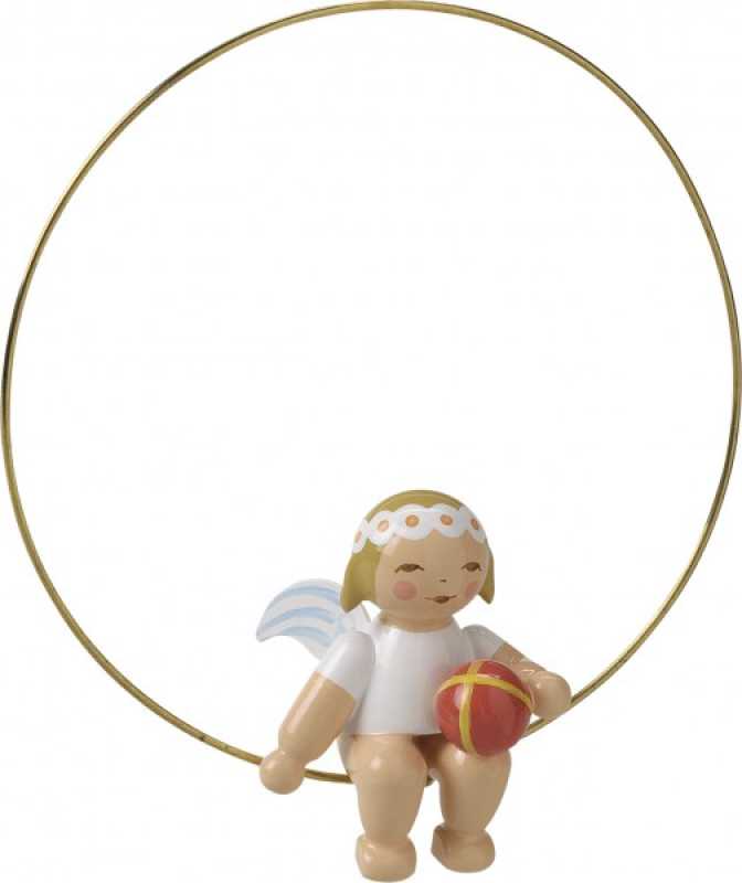 Wendt & Kühn, 6308/24 Christmas tree angel in a ring, with ball