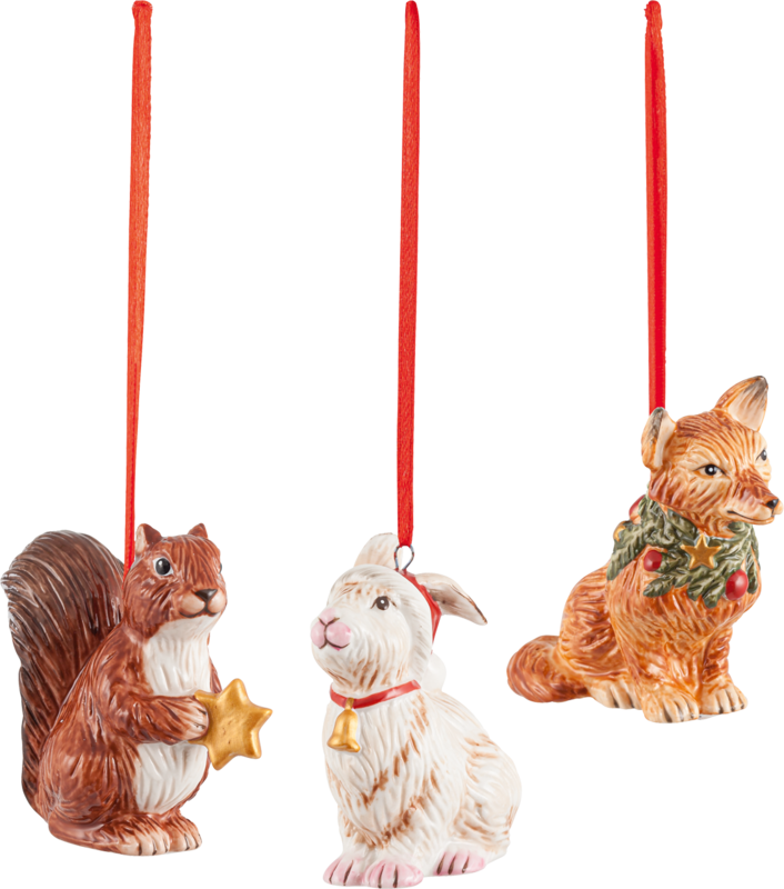 Nostalgic Ornaments, Ornaments Forest Animals Set, 3 pieces