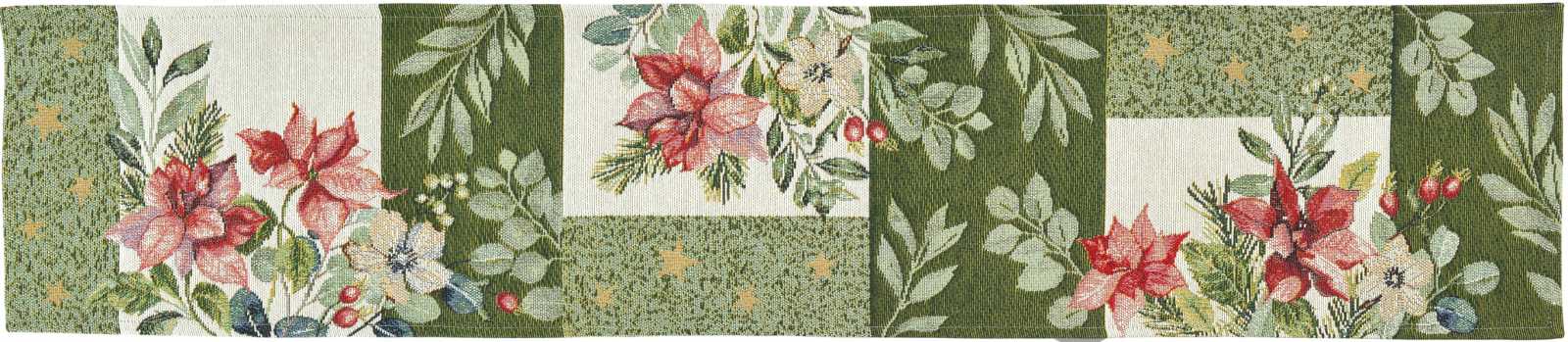 967024/40, Sander - Poinsettia Patch table ribbon 20 x 96