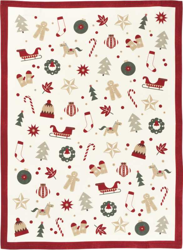 983493/01, Sander, All 4 X-Mas tea towel 50x70 cm