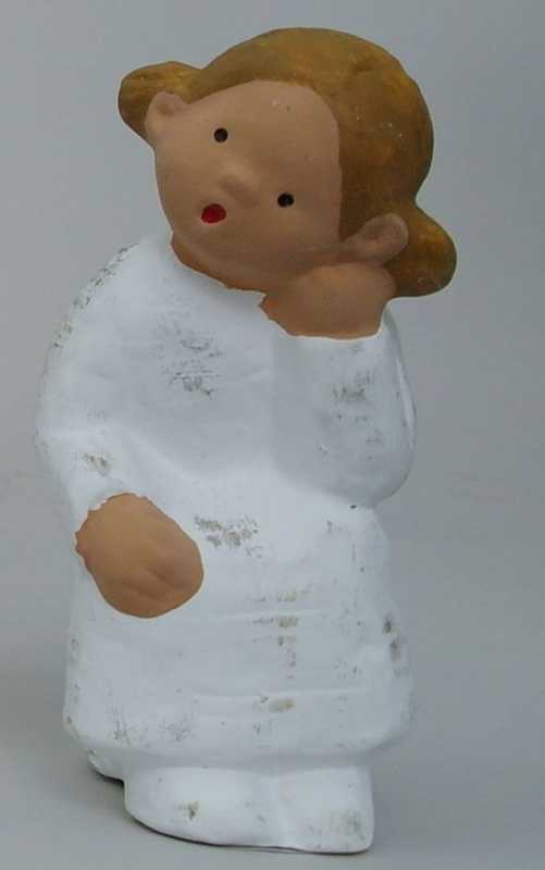 Singer Angel - Mia sitting thinking - 13 cm