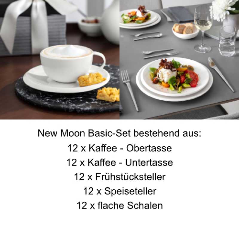 Villeroy & Boch, New Moon, Basic-Set, 12 Pers., 60 pcs.