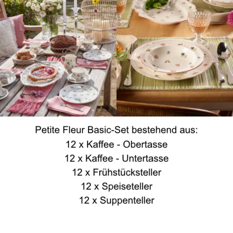 Villeroy & Boch, Petite Fleur, Basic-Set 60 pcs.