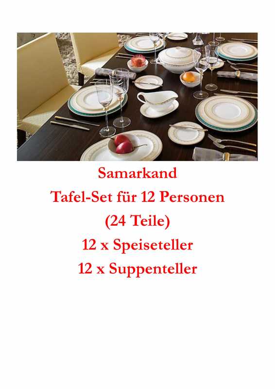 Villeroy & Boch, Samarkand, Table-set 24 pcs.