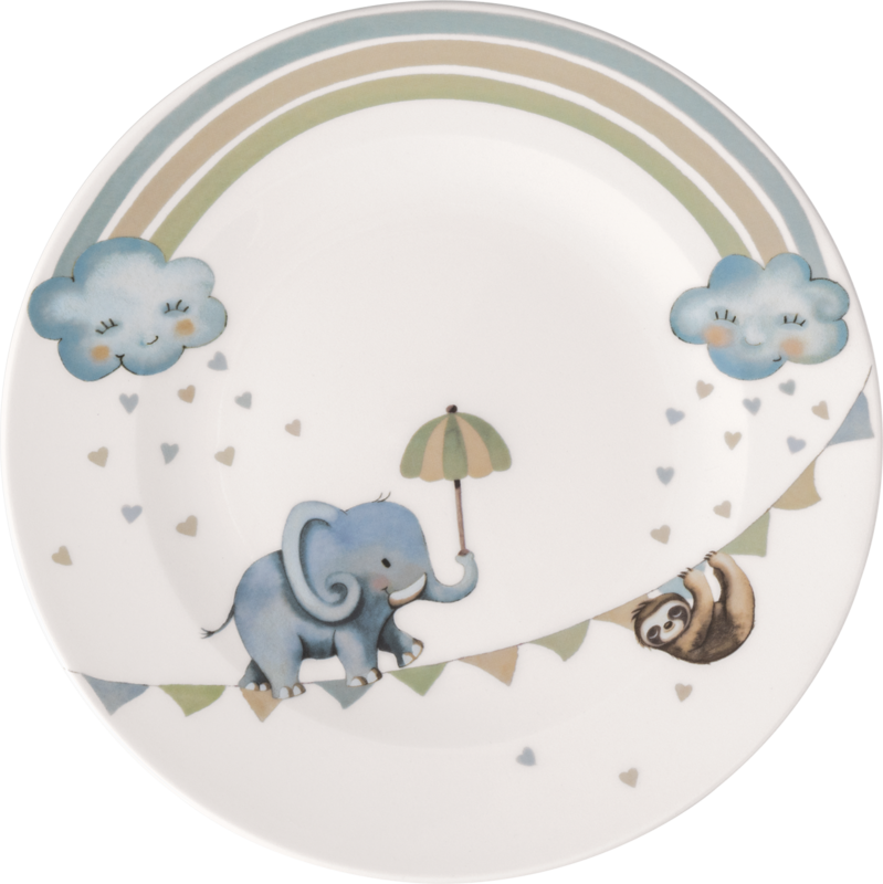 1486742640 Walk like an Elephant, flat children's plate