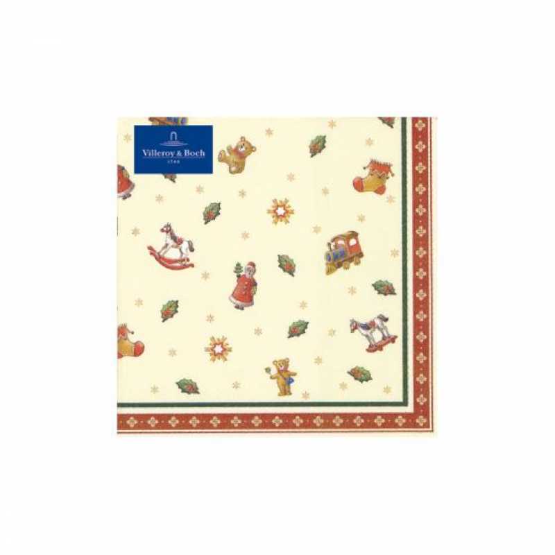 Villeroy & Boch, Winter Specials, Toys Cocktail Serviette Streumotive 20 St., 25 x 25 cm