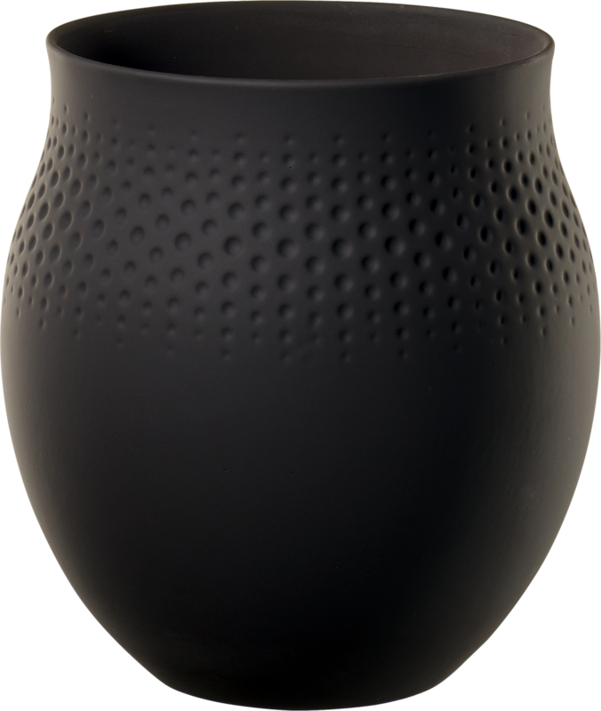 Villeroy & Boch, Collier noir, Vase pearl large, 17,5 cm