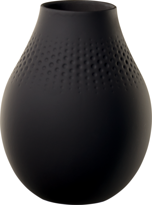 Villeroy & Boch, Collier noir, Vase pearl high, 20 cm