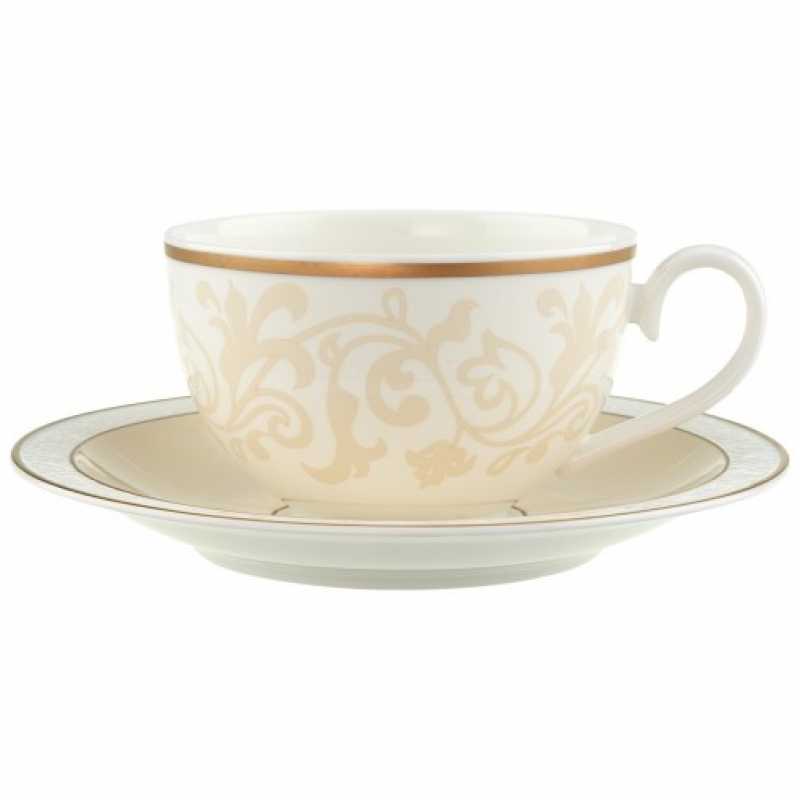 Villeroy & Boch, Ivoire, breakfast cup with saucer, 2 pcs.