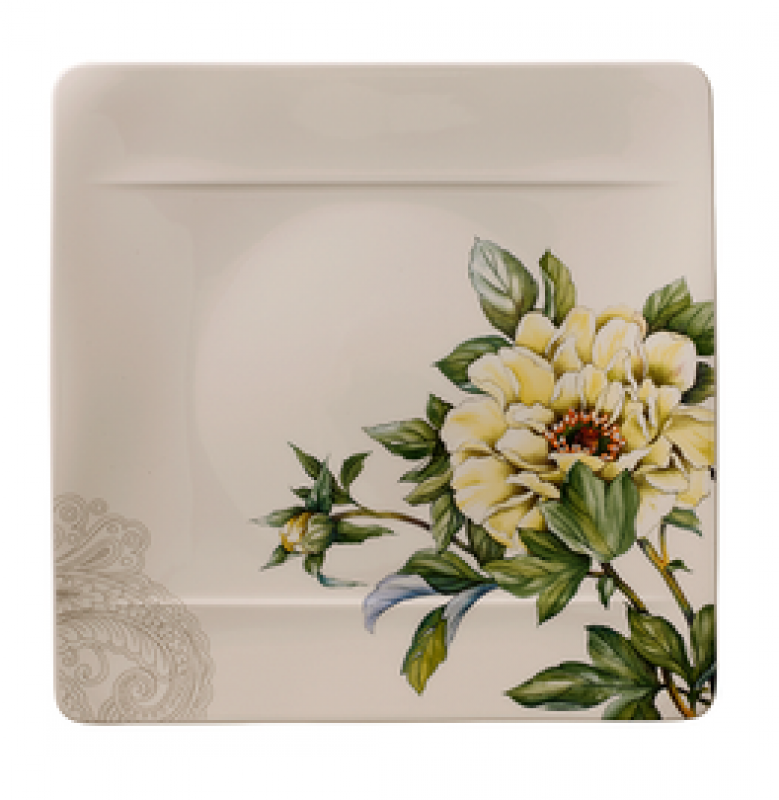 Villeroy & Boch, Quinsai Garden, Speiseteller 27x27 cm, Motiv E