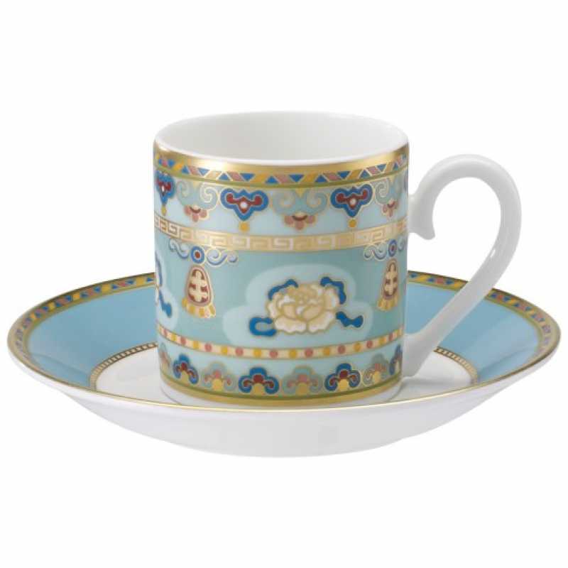 Villeroy & Boch, Samarkand Aquamarin, Mokka-/Espressotasse, 2 tlg.