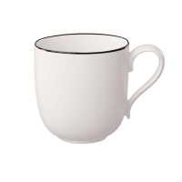 Villeroy & Boch, Black Lines, Mug with handle, 0,35l