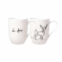 Villeroy & Boch, statement mug with handle XMAS Reindeer 2 er Set