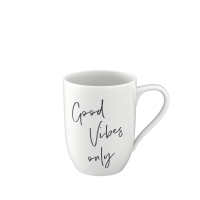 Villeroy & Boch, Statement Becher mit Henkel Good vibes only