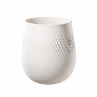 Villeroy & Boch, Manufacture Collier blanc, Vase Carré groß, 22,5 cm