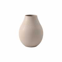 Villeroy & Boch, Manufacture Collier beige Vase Perle hoch