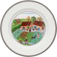 Villeroy & Boch, Design Naif, Brotteller Bauernhof, 17 cm