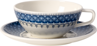 Villeroy & Boch, Casale Blu, Teetasse mit Untertasse, 2 tlg.