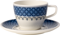 Villeroy & Boch, Casale Blu, Kaffeetasse mit Untertasse, 2 tlg.