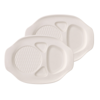 Villeroy & Boch, BBQ Passion, Burgerteller Set, 2 Stück, 36x25,5x4 cm