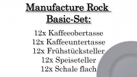 Villeroy & Boch, Manufacture Rock, Basic-Set 12 Pers.