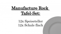 Villeroy & Boch, Manufacture Rock, Tafel-Set 12 Pers.