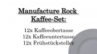 Villeroy & Boch, Manufacture Rock, Kaffee-Set 12 Pers.